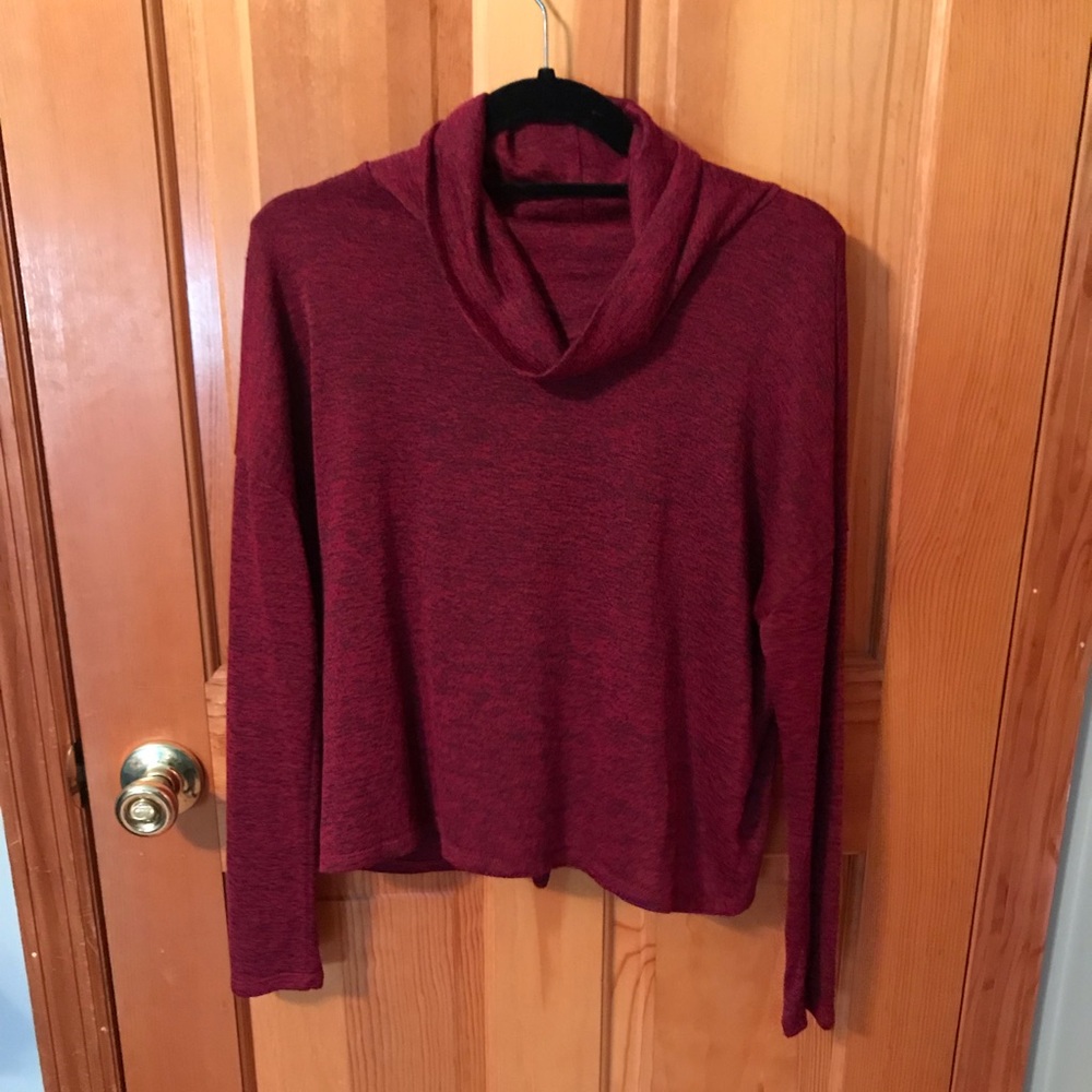Fashion Nova Red Turtleneck Top